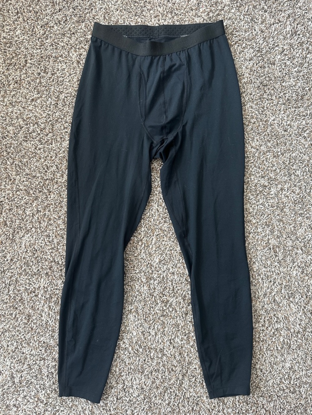 Men's Columbia Omni Heat Black Thermal Base Layer Pants - Size Large